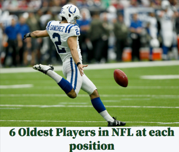 6 Oldest Players in NFL at each position 73buzz